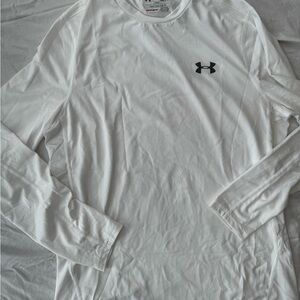 Under Armour Men's Classic White Long Sleeve Tee